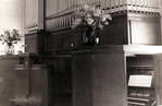 Orgel en kansel van de Rogatekapel.
<br/>
Beeldbank Stadsarchief, ca 1930